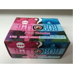 Its A Girl Pink Outdoor Smoke Canister 6pk